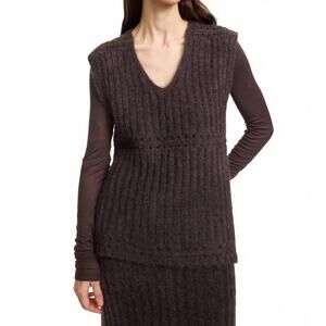 NEW BY MALENE BIRGER revna vest top in carafe